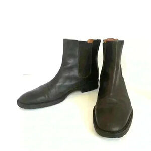 J. Crew Black Leather Men's Boots